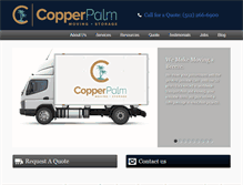 Tablet Screenshot of copperpalmmoving.com